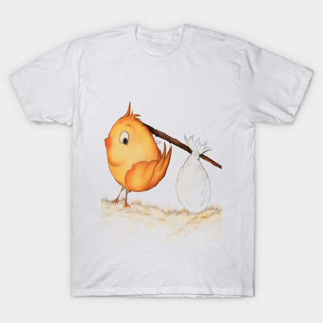 Chicken rebeld T-Shirt by Virginia Picón